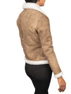 Women's B-3 Leather Bomber Jacket