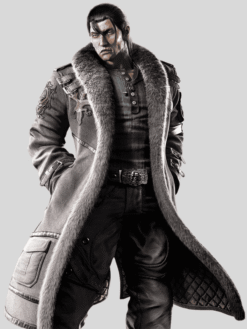 Tekken 8 Dragunov Brown Suede Leather Costume Trench Coat