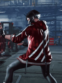 Tekken 8 Reina Red Hooded Jacket