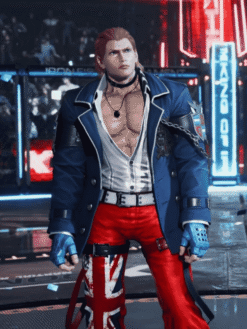 Tekken 8 Steve Blue Costume Coat