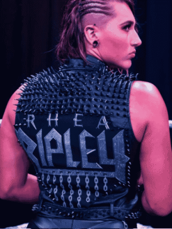 Rhea Ripley Studded Leather Vest