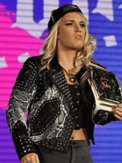 Toni Storm Studs Leather Jacket
