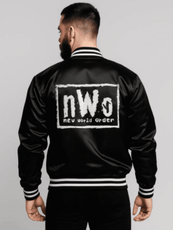 Men’s Black Bomber NWO Varsity Jacket