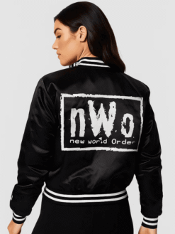 Women’s Black Bomber NWO Varsity Jacket