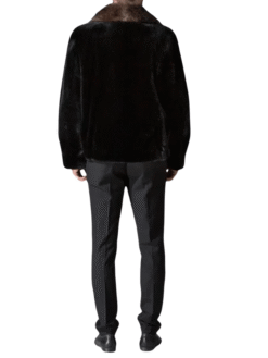 Black Luxury Real Mink Fur Coat