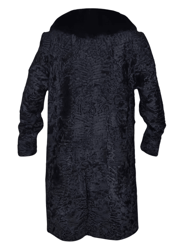 Black Persian Lamb Fur Long Coat Black Persian Fur Long Coat