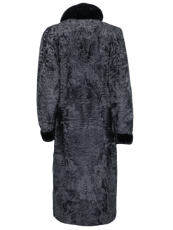 Gray Persian Lamb Long Coat