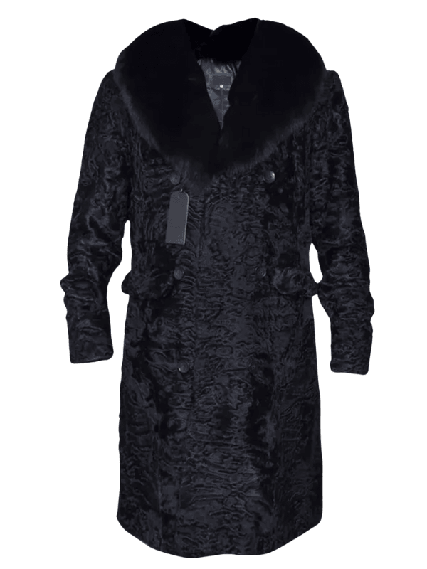 Black Persian Lamb Fur Long Coat Black Persian Lamb Fur Long Coat
