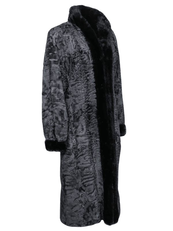 Gray Persian Lamb Fur Long Coat Persian Lamb Fur Long Coat