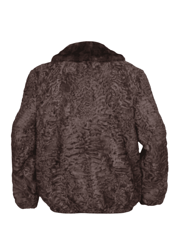 Outwear Legacy (2) Persian Lamb Fur Bomber Jacket with Leather Trim