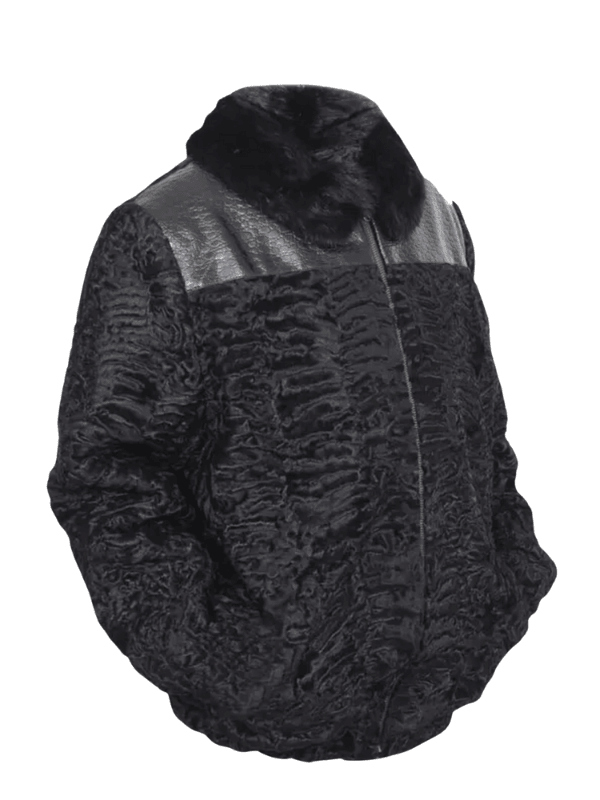 Outwear Legacy (3) Astrakhan Persian Lamb Fur Bomber Jacket