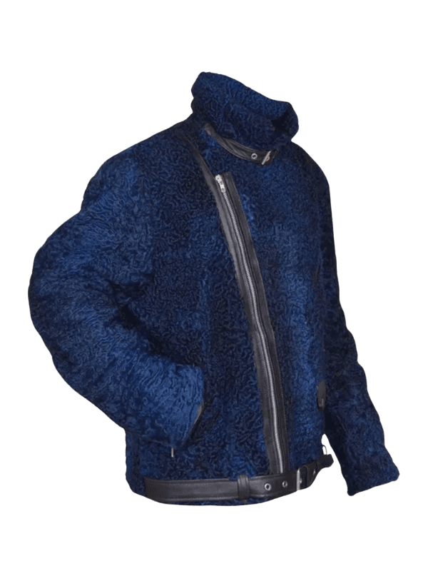 Outwear Legacy Navy Blue Persian Lamb Fur Jacket