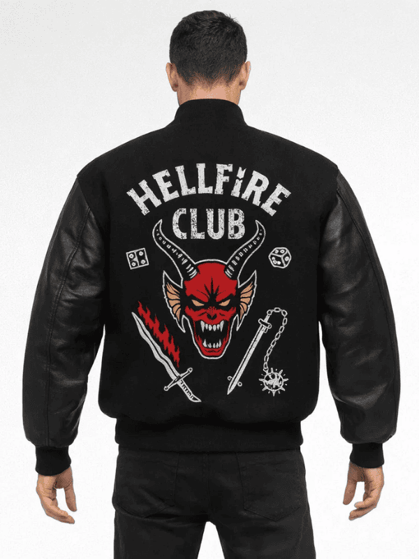 Outwear Legacy- Stranger Things Stranger Things Hellfire Club Varsity Jacket