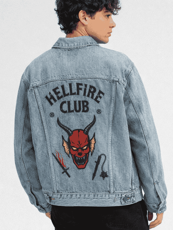 Outwear Legacy-Stranger Things (1) Stranger Things Hellfire Club Denim Jacket