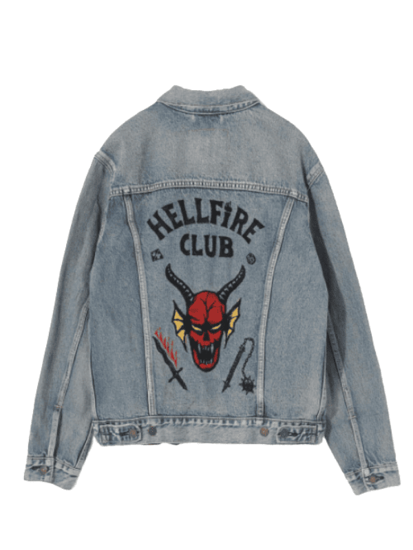 Outwear Legacy-Stranger Things Stranger Things Hellfire Club Denim Jacket