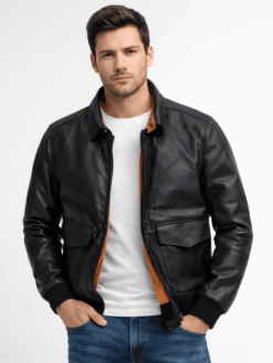 Men’s US A2 Flight Black Bomber Jacket