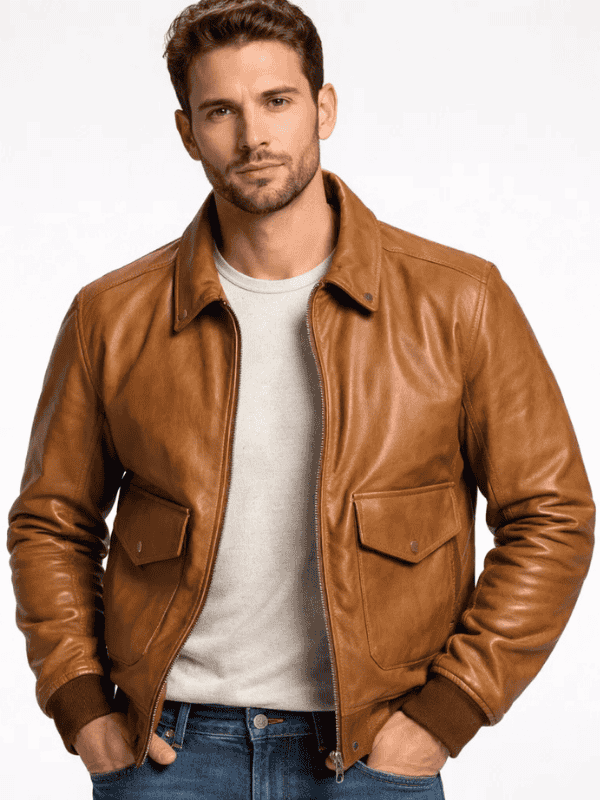Outwear Legacy Men’s US A2 Flight Wheat Bomber Jacket