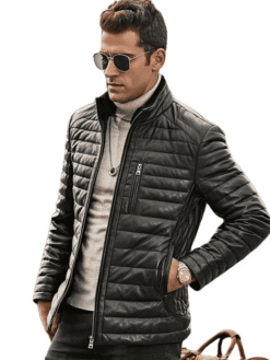 Men’s Genuine Lambskin Leather Coat