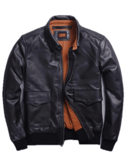 Men’s US A2 Flight Black Bomber Jacket