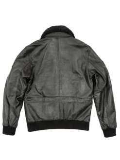 Men’s US Flag Flight Pilot Leather Jacket